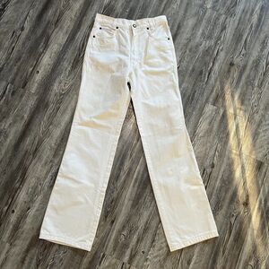 Vintage F.U.’s Jeans Off White Straight Leg Denim (29, fits 26x30)